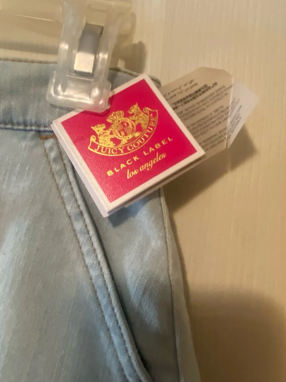 Juicy Couture Denim Patch Mini Skirt